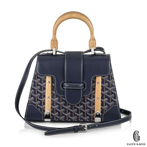 goyard dark blue bag|goyard saigon pm bag price.